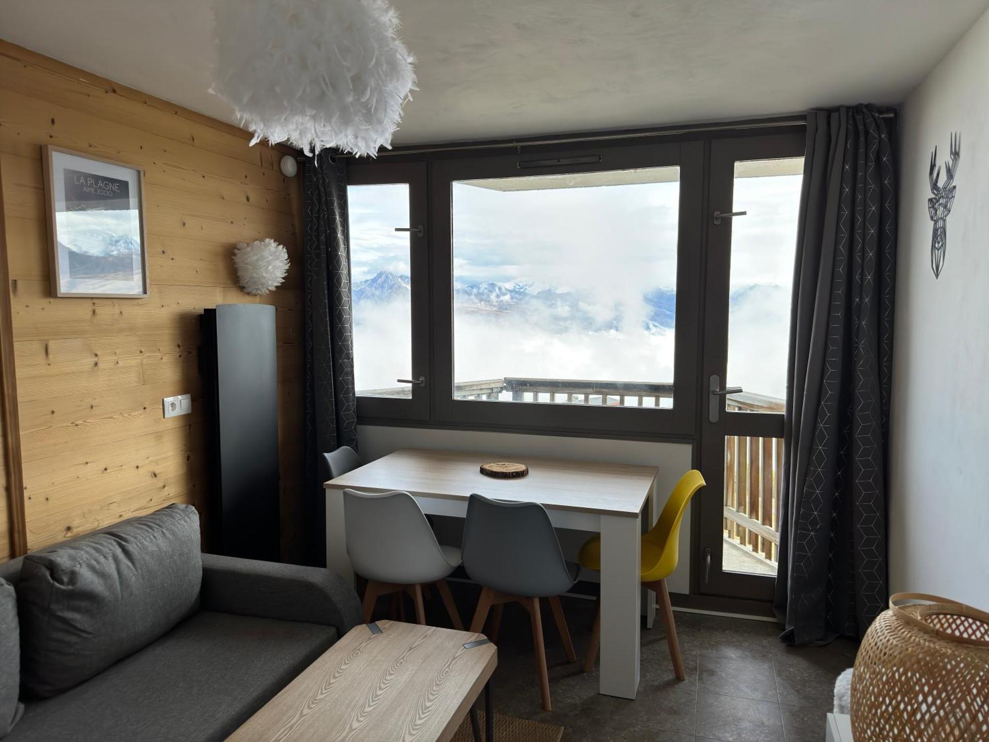 Paquebot Des Neiges - Appartement 4 Personnes - Vue Mont Blanc La Plagne Exteriér fotografie