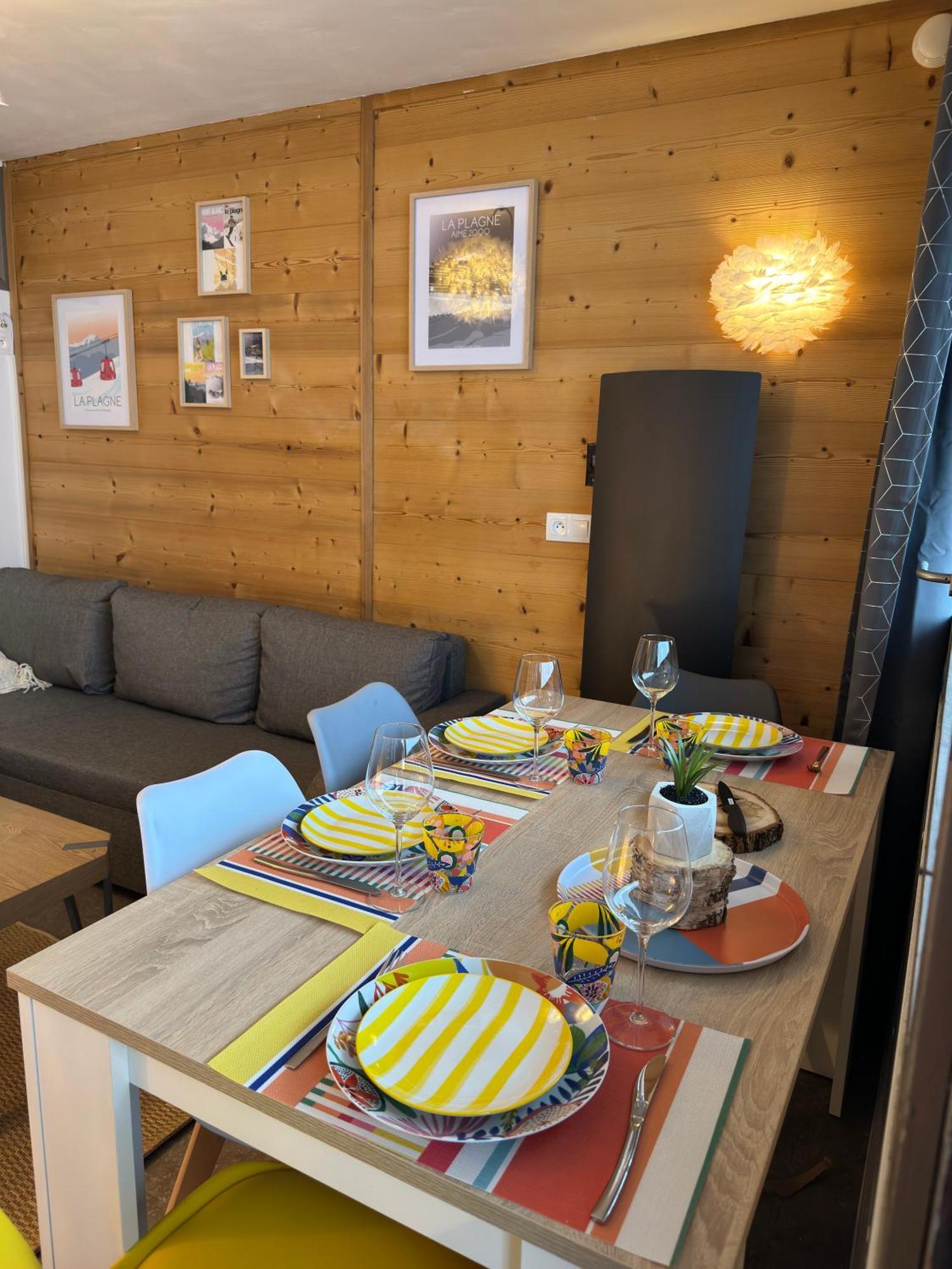 Paquebot Des Neiges - Appartement 4 Personnes - Vue Mont Blanc La Plagne Exteriér fotografie